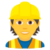 👷 construction worker display on JoyPixels