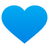 💙 blue heart display on JoyPixels