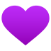 💜 purple heart display on JoyPixels