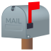 📫 closed mailbox with raised flag display on JoyPixels