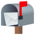 📬 open mailbox with raised flag display on JoyPixels