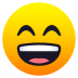 😄 grinning face with smiling eyes display on JoyPixels