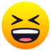 😆 grinning squinting face display on JoyPixels