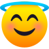 😇 smiling face with halo display on JoyPixels