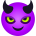 😈 smiling face with horns display on JoyPixels