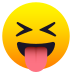 😝 squinting face with tongue display on JoyPixels