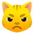 😾 pouting cat display on JoyPixels