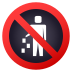 🚯 no littering display on JoyPixels