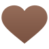 🤎 brown heart display on JoyPixels