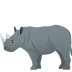 🦏 rhinoceros display on JoyPixels