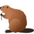 🦫 beaver display on JoyPixels