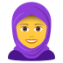 🧕 woman with headscarf display on JoyPixels