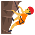 🧗 person climbing display on JoyPixels