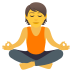 🧘 person in lotus position display on JoyPixels