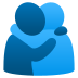 🫂 people hugging display on JoyPixels