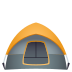 ⛺ tent display on JoyPixels