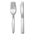 🍴 fork and knife display on Samsung