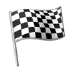 🏁 chequered flag display on Samsung