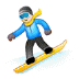 🏂 snowboarder display on Samsung