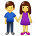 👫 woman and man holding hands display on Samsung