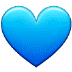 💙 blue heart display on Samsung