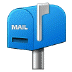 📫 closed mailbox with raised flag display on Samsung