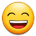 😄 grinning face with smiling eyes display on Samsung