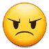 😠 angry face display on Samsung