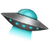 🛸 flying saucer display on Samsung