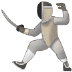 🤺 person fencing display on Samsung