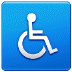 ♿ wheelchair symbol display on Samsung