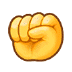 ✊ raised fist display on Samsung