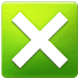 ❎ cross mark button display on Samsung