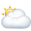 🌥️ sun behind large cloud display on Slack