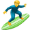 🏄‍♂️ man surfing display on Slack