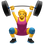 🏋️‍♀️ woman lifting weights display on Slack