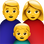 👨‍👩‍👦 family: man, woman, boy display on Slack