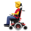 👨‍🦼 man in motorized wheelchair display on Slack