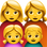 👩‍👩‍👧‍👦 family: woman, woman, girl, boy display on Slack