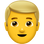 👱‍♂️ man: blond hair display on Slack