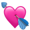 💘 heart with arrow display on Slack