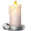 🕯️ candle display on Slack