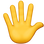 🖐️ hand with fingers splayed display on Slack