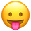 😛 face with tongue display on Slack