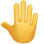 🤚 raised back of hand display on Slack