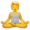 🧘 person in lotus position display on Slack