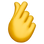 🫰 hand with index finger and thumb crossed display on Slack