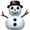 ⛄ snowman without snow display on Slack