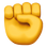 ✊ raised fist display on Slack