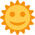 🌞 sun with face display on Twitter